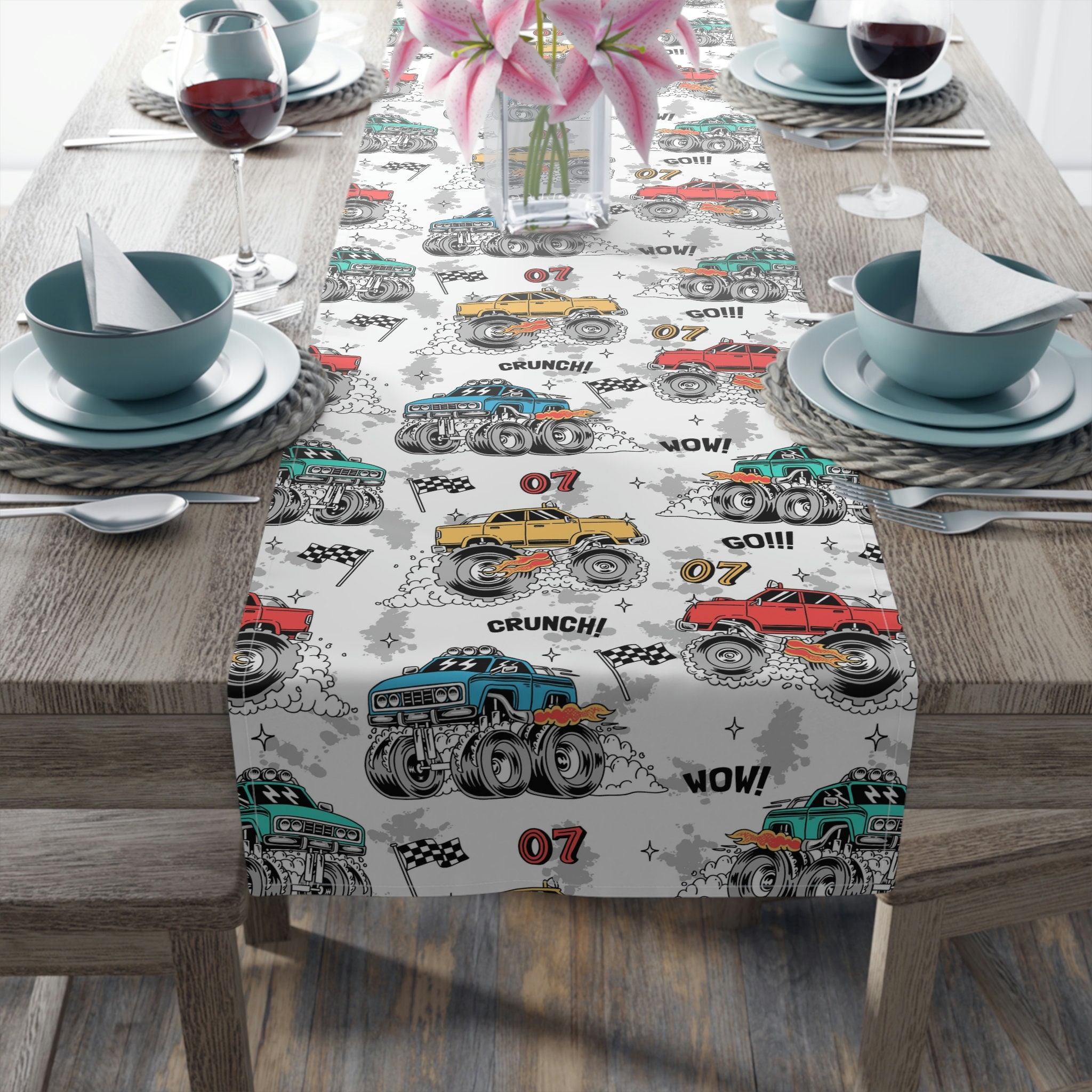 Monster Tablecloth Etsy UK