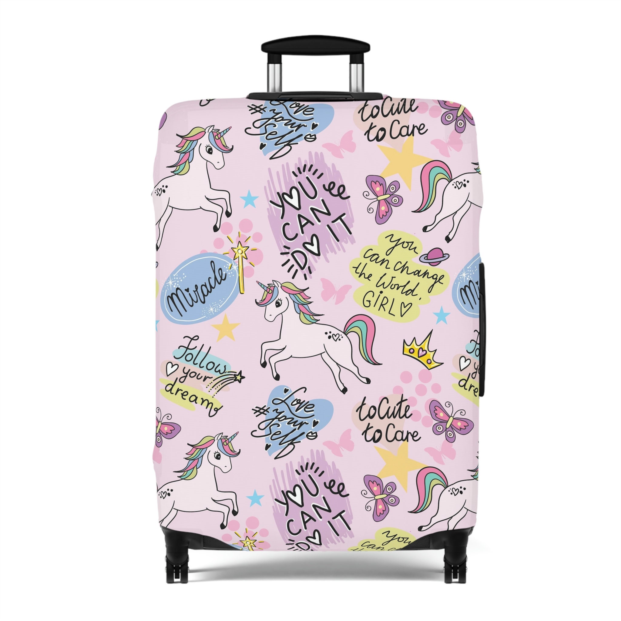 Cute unicorns horses Luggage Cover