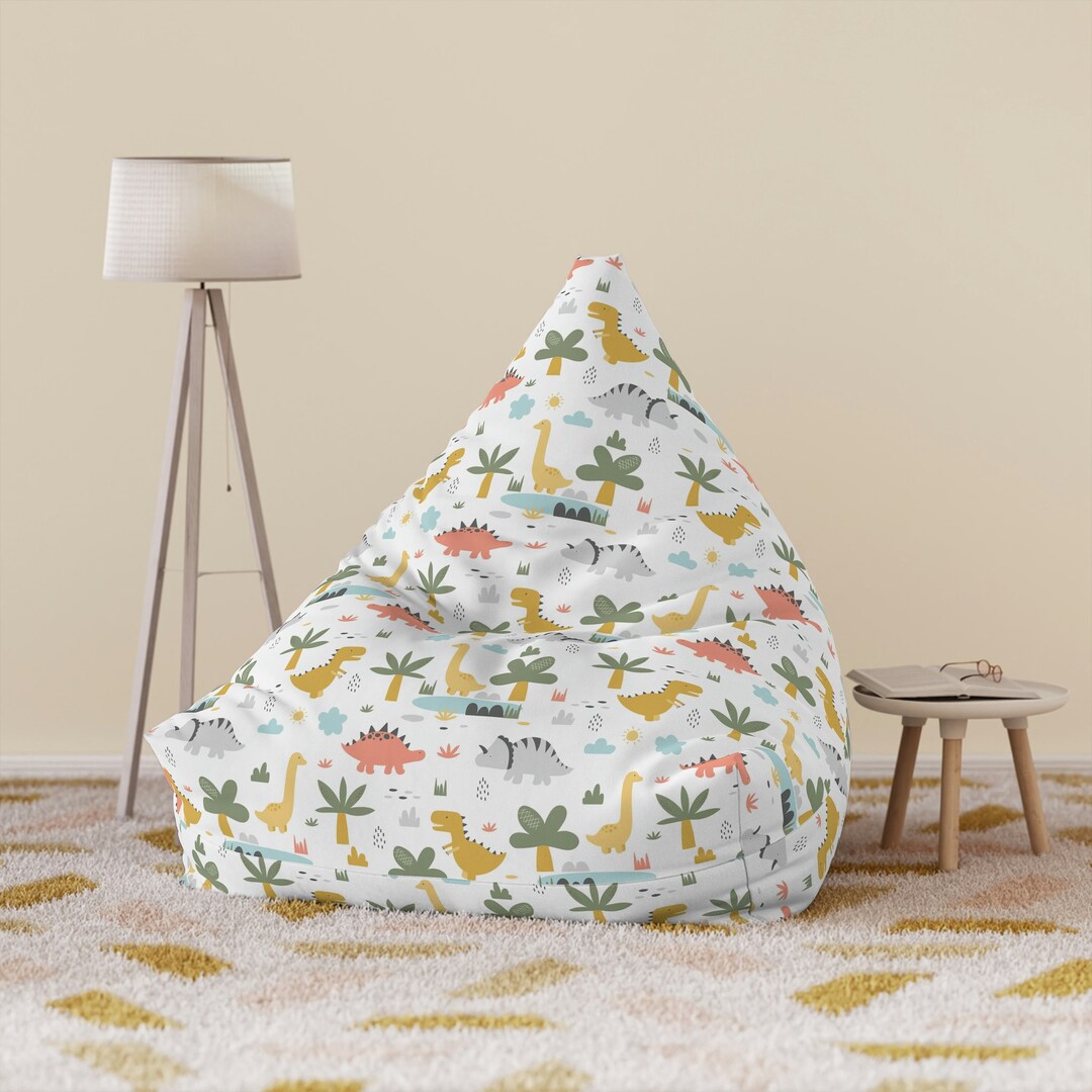 Cute Dinosaurs Bean Bag Kids Bean Bag Chair Cover Dinosaurs Etsy
