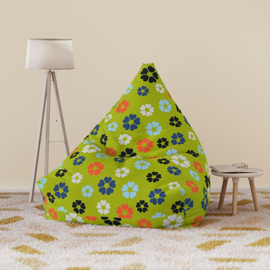 Floral Bean Bag Flowers Bean Bag Chair Cover Bean Bag for Etsy
