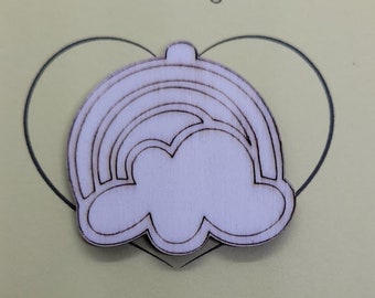 Rainbow Handmade Wooden Pocket hug token love gift little pocket hug, pick me up pocket hug token missing you