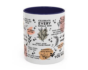 Inspirational Coffee Mug - Motivational Quotes, Daily Reminders, Gift for Her, Affirmation Mug, Encouragement Cup