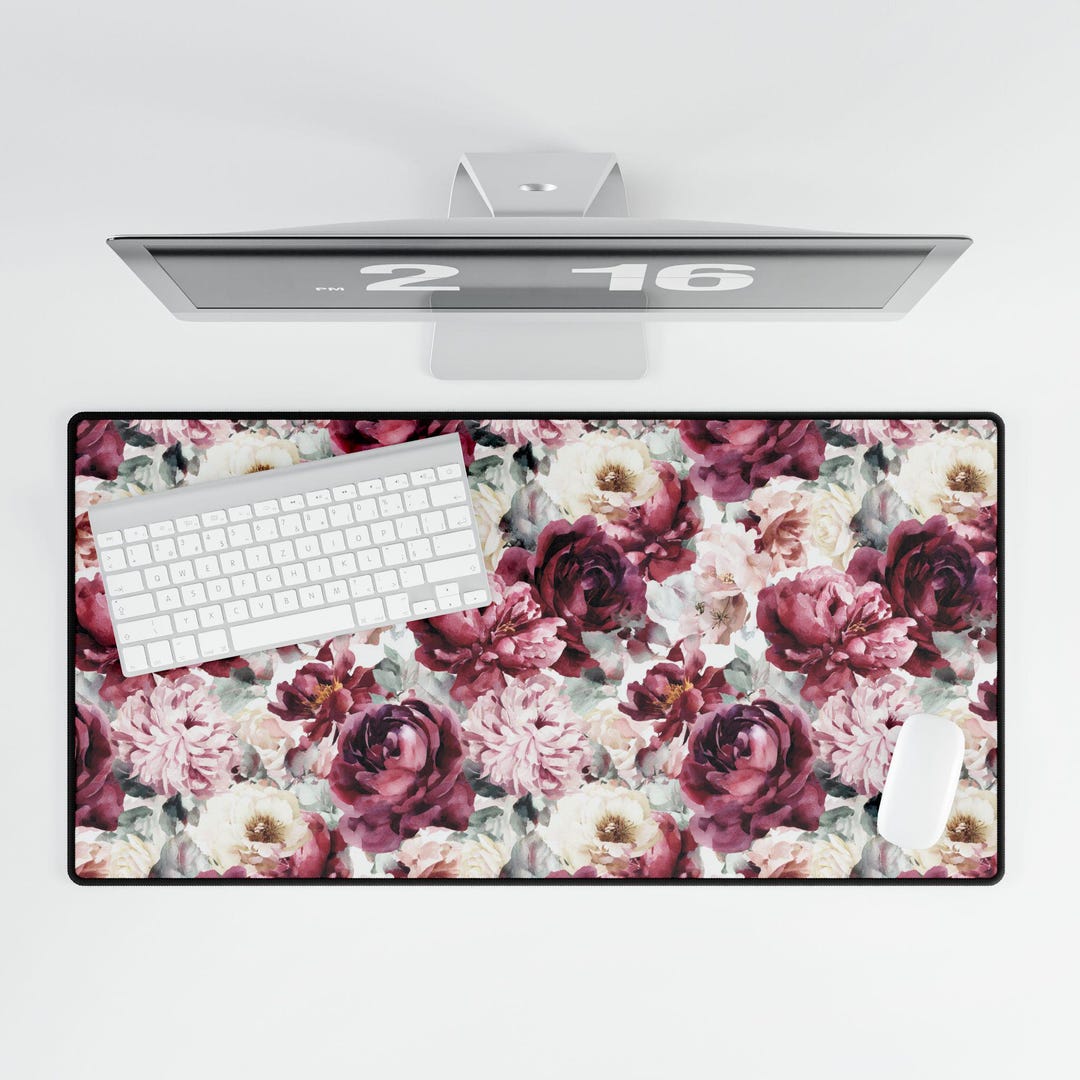 Dark Floral Seamless Pattern Vintage Burgundy Garden Floral Pattern ...