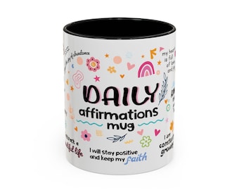 Inspirational Affirmation Coffee Mug, Motivational Mug for Daily Positivity, Gift for Friends and Family, Home Office Decor