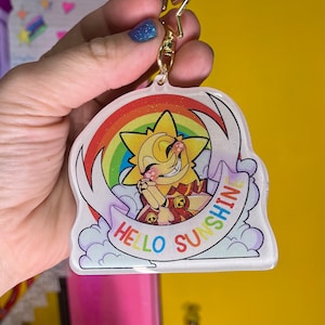Sun&Moon Epoxy keychain