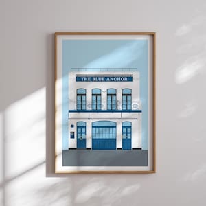 The Blue Anchor Pub in Hammersmith Print