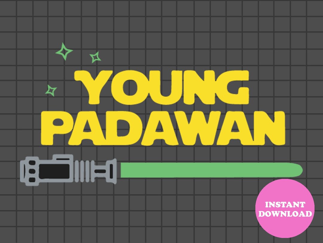 Young Padawan Svg Layered Item Youngpadawan Clipart Cricut - Etsy