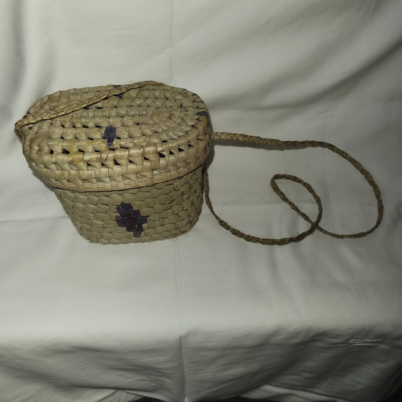 Mini Wicker Bucket Bag Etsy