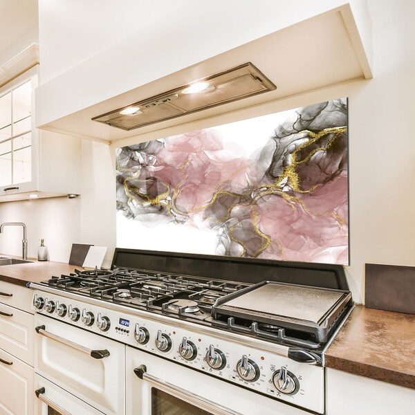 Tempered Glass Stove Backsplash Etsy