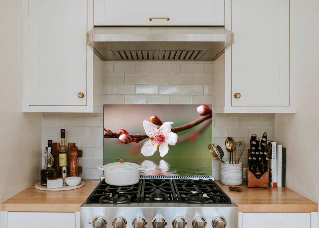 Custom Tempered Glass Kitchen Backsplash Personalized Glass Etsy