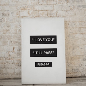 Fleabag Poster | Digital Download Printable Art | Minimalist Tv Series Poster | Phoebe Waller Bridge | Modern Wall Art Print