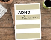Minimalist ADHD Planner Adult | Printable Planner Bundle | Printable Productivity Journal | A4 Planner Printable | Household Planner | ADHD