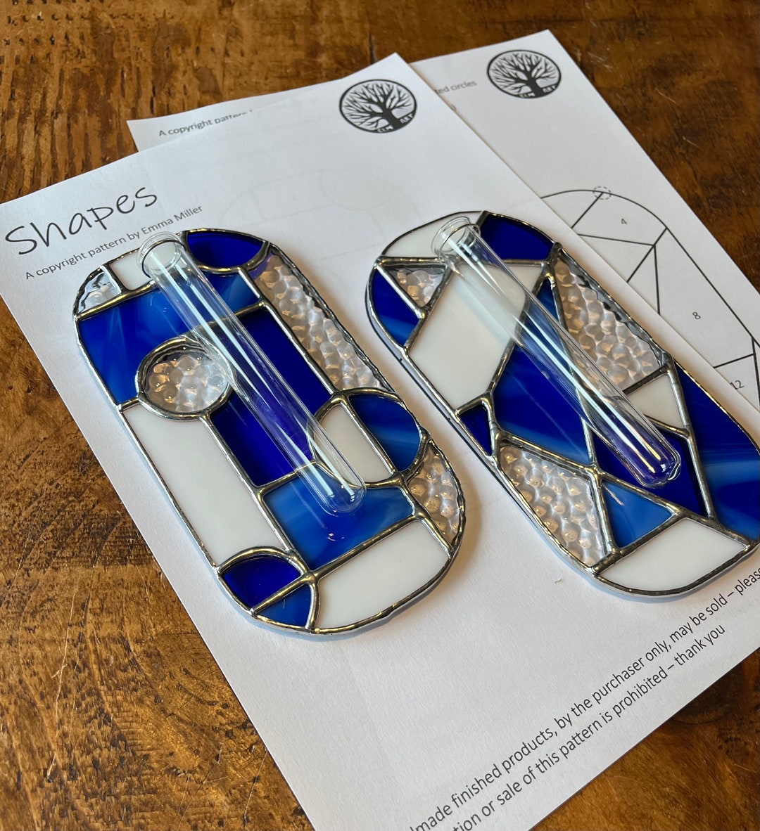 Shapes Propagator Stained Glass Pattern, Digital Download Pattern