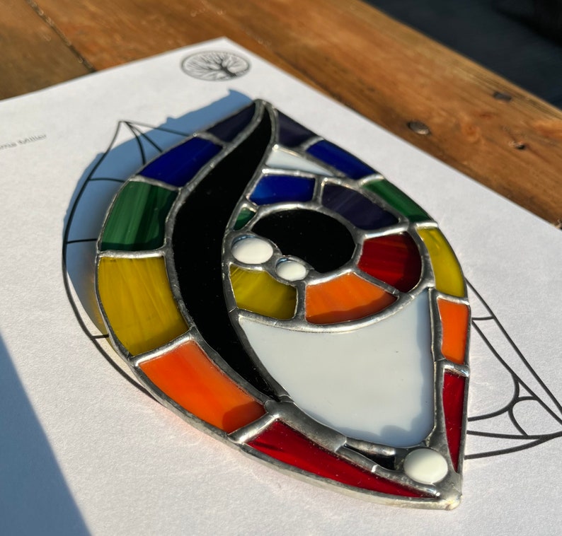 Eye Stained Glass Pattern, Digital Download Pattern, Stained Glass