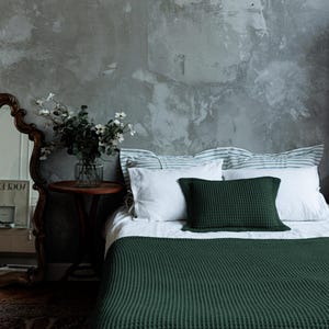 Couverture GAUFRE. Jeté gaufré pour hôtel, couverture pour chambre à coucher. Couvre-lit. Plaid gaufré en coton. Jeté de qualité supérieure. Cadeau pour elle