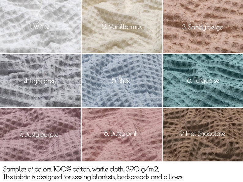 Cotton waffle pillow cases. Waffle pillow cover. Decorative pillow cover. Pre-washed Soft Various colors, sizes. Custom pillowcases image 4