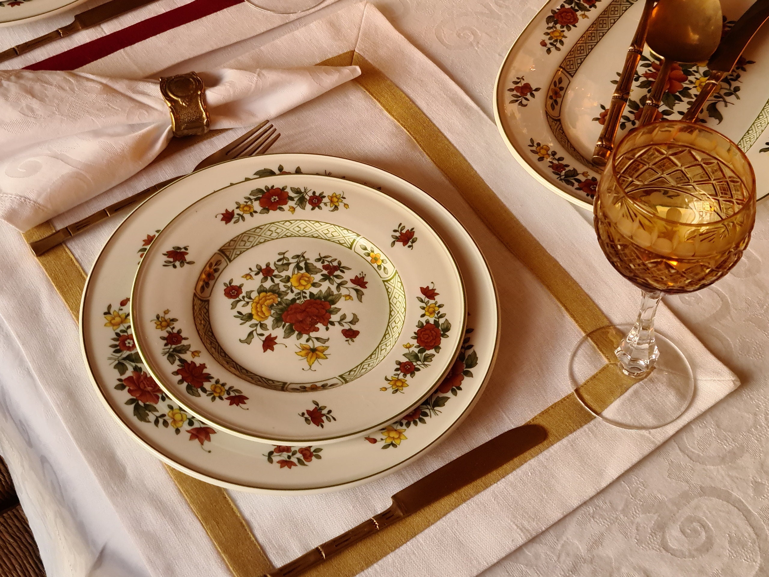 Linen Placemat With Edging. Softened Linen Placemat. Dinner Etsy