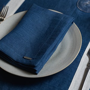 Soft linen napkins / Mitered corners linen napkins/Pure linen napkin/Stonewashed linen table/Custom linen napkins various colors and sizes