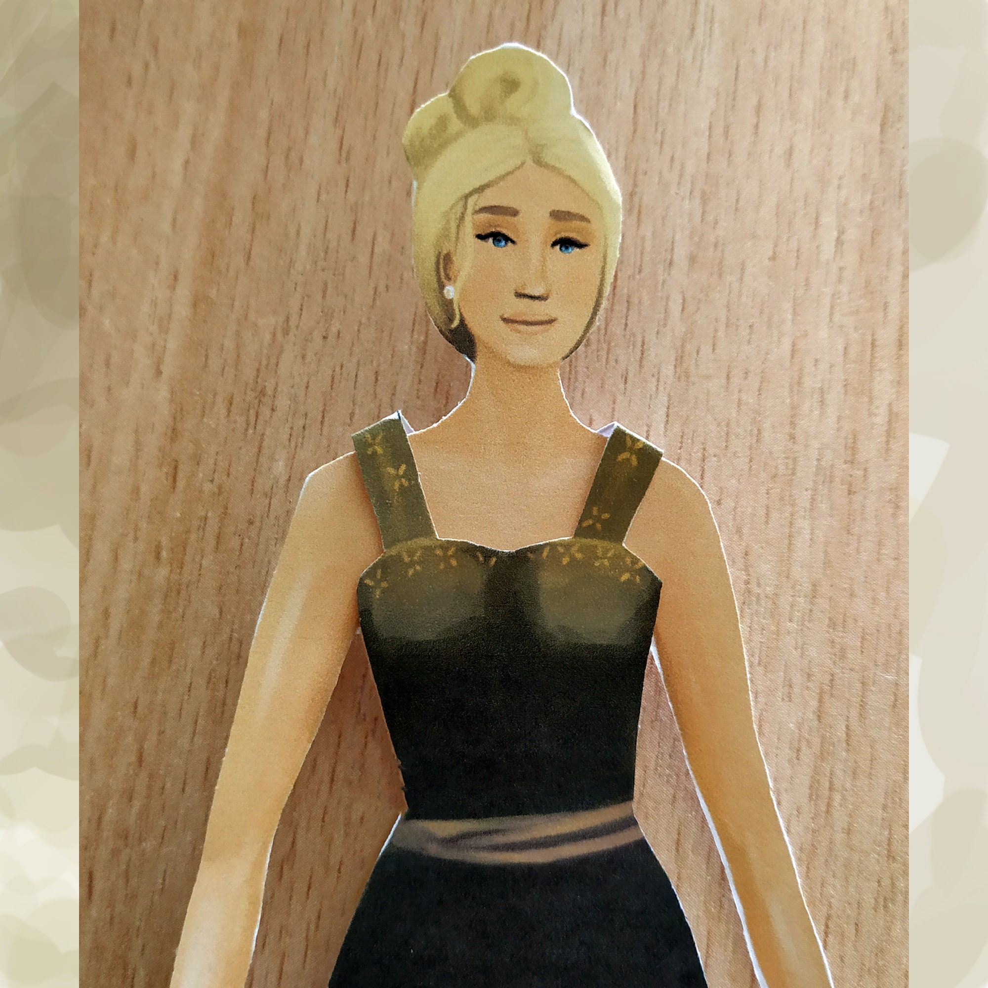 Printable Paper Dolls, Realistic Vintage Paper Doll, DIY Winter Paper