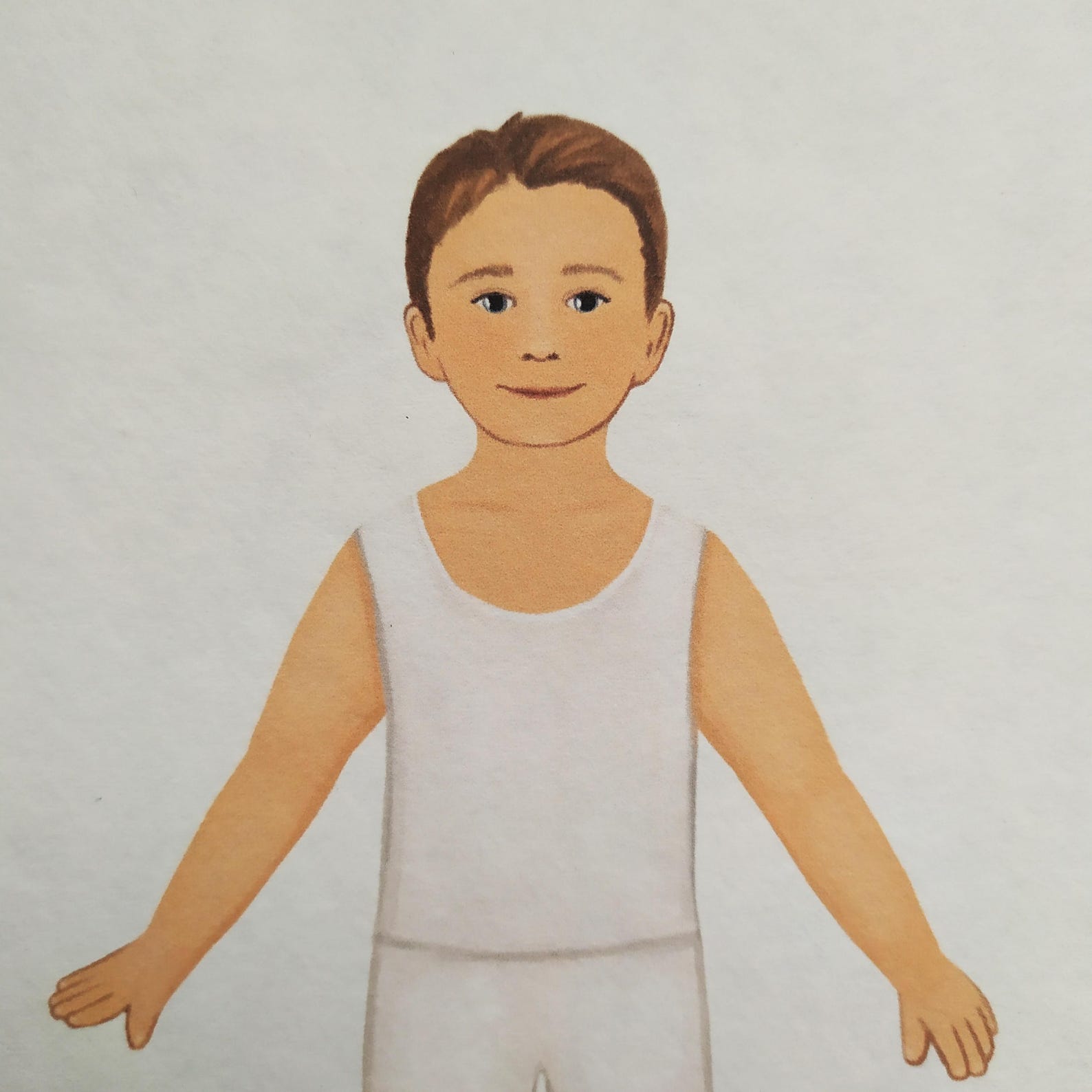 Printable Boy and Girl Paper Doll Template, Children/toddler Dress up ...