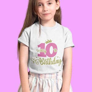 10.Geburtstag SVG PNG, 10.Geburtstag SVG, Geburtstagsgeschenk, 10 Geburtstag Cricut Cut Dateien, mein 10