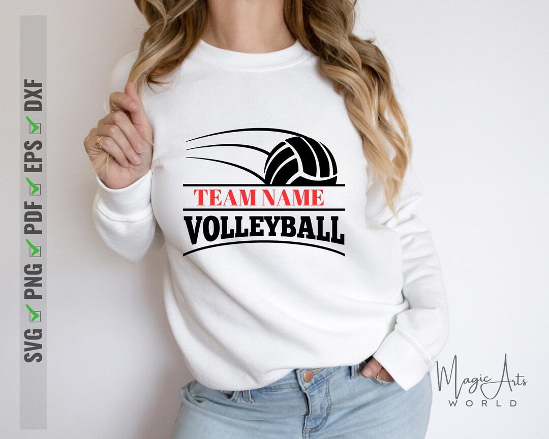 Volleyball Team Name Svg Png Volleyball Mom Svg College Etsy