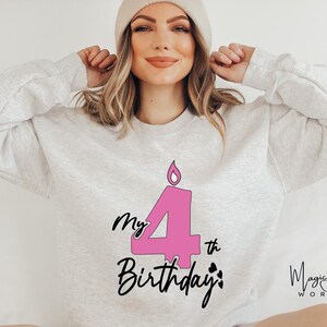 Fourth Birthday SVG PNG PDF , 4th Birthday Svg, Birthday Svg, Fourth Birthday Cricut Cut Files, My 4th Birthday Svg, It's My Birthday Svg