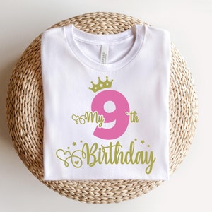 9th Birthday SVG PNG PDF, 9th Birthday Svg, Birthday Svg, 9th Birthday Cricut Cut Files, My 9th Birthday Svg, It&#39;s My Birthday Svg