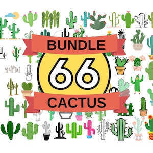 66 Bundle Cactus SVG, Cactus Cut File, Desert Scene Svg, Cactus Svg, Cactus Bundle Svg, Scene Cut file, Succulent svg,