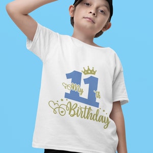 11th Birthday Svg Png, My 11th Birthday Svg, Eleventh Birthday Cricut Cut Files, It&#39;s My Birthday Svg, Prince Birthday Svg, Happy Birthday