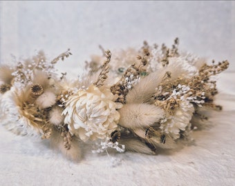 Boho Flower Crown. Dried Flower Crown. Dried Flowers UK.
