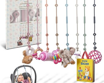 Pacifier chain for strollers, toy chain, baby cup holder strap for baby gadgets such as drinking cups or teething rings, stroller accessories