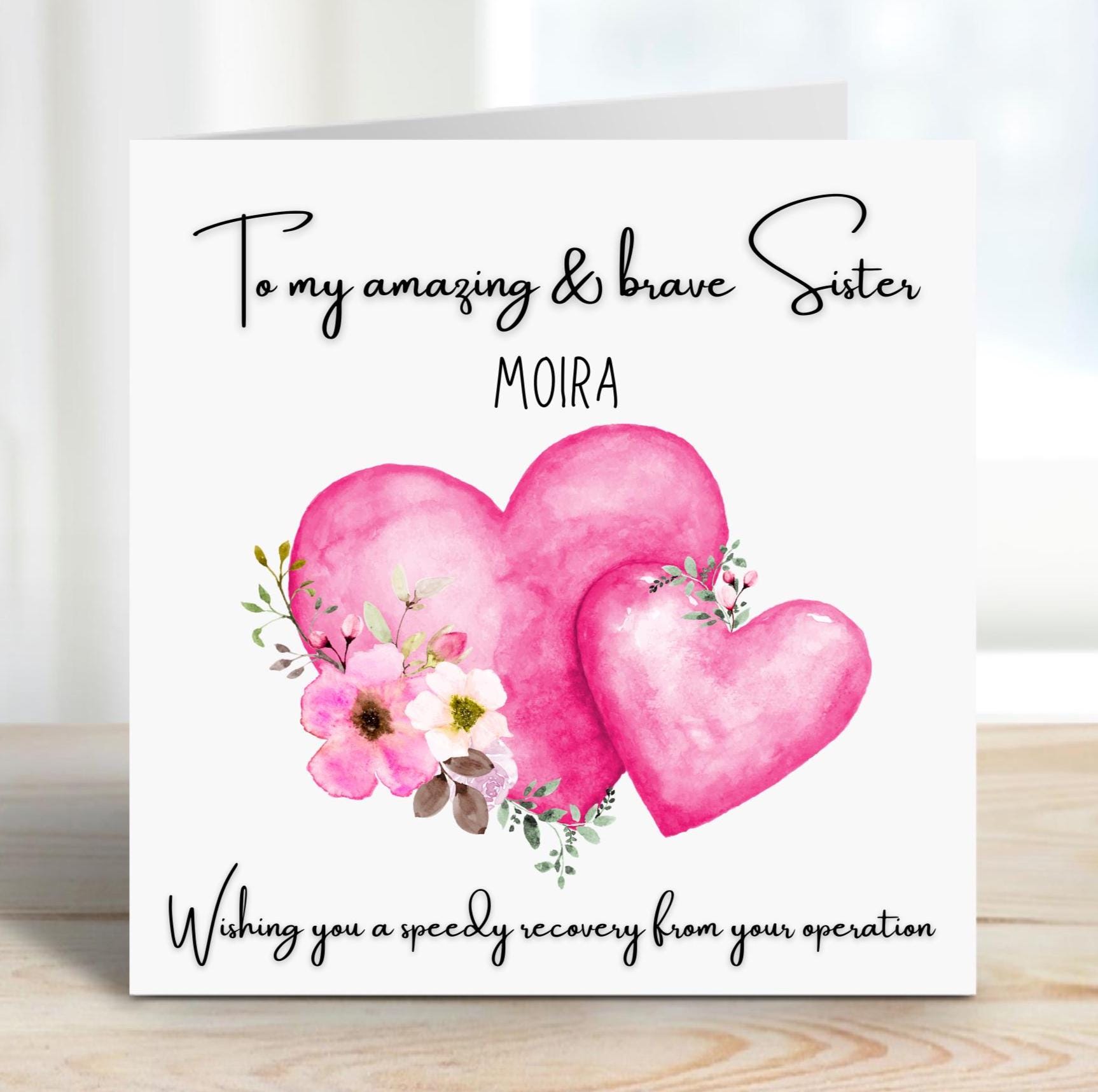 Personalised Get Well Card: Speedy Recovery, Post-surgery - Etsy