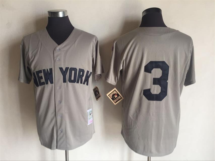 New York Yankees Babe Ruth Throwback Vintage Baseball Jersey 