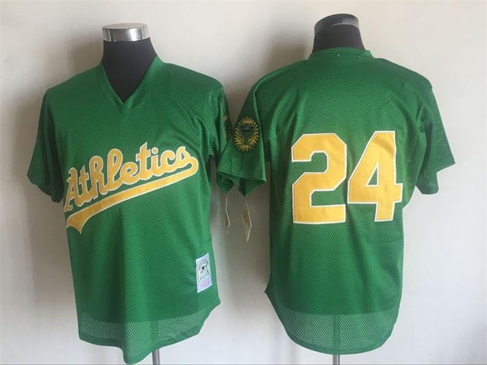 Oakland Athletics Rickey Henderson Throwback Vintage Baseball 
