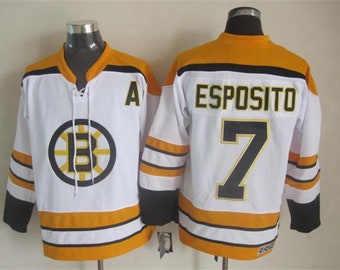 CCM Phil Esposito Boston Bruins Home Authentic Throwback with