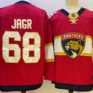 JAROMIR JAGR Signed Calgary Flames PRO White Adidas Jersey - NHL