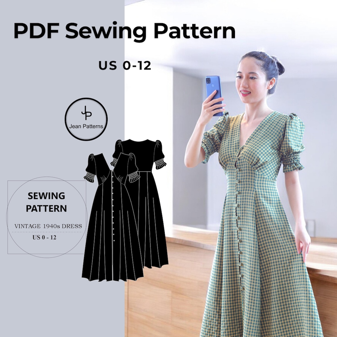 Women's Dress Sewing Pattern: Beginner-friendly (PDF Pattern) - Etsy