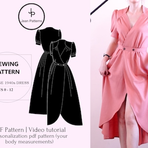 Women&#39;s Sewing Pattern: Beginner Dress Design (PDF Pattern)