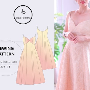 Women&#39;s Sewing Pattern: Beginner Dress Design (PDF Pattern)