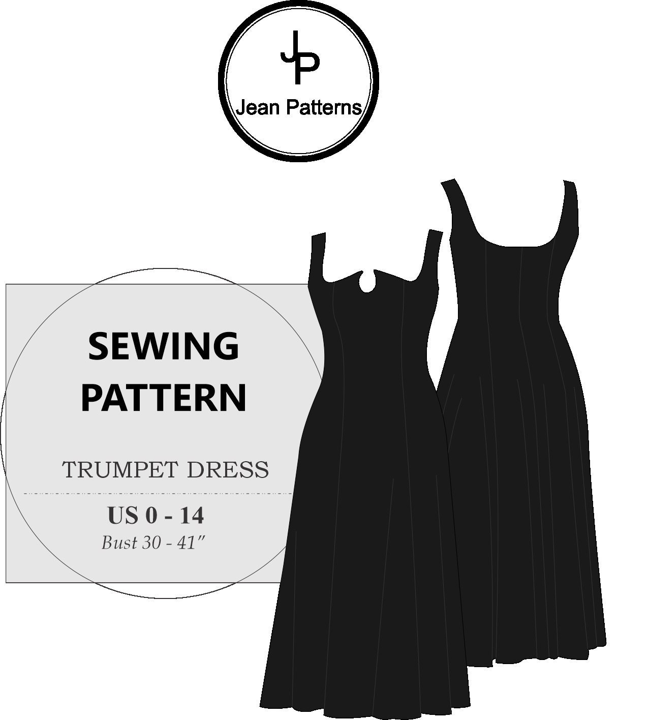 Intermediate Sewing Pattern Women's Sewing Pattern: Stretch Fabric Dress (PDF Pattern, Beginner ...