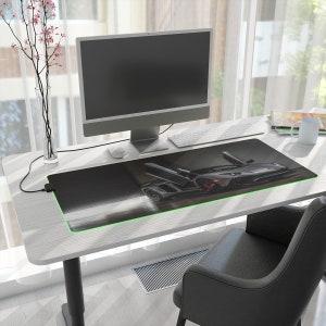 Lamborghini Super Car, Auto sportiva, Mouse Pad da gioco XL RGB, Led Light Gaming Desk Pad