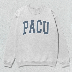 PACU Sweatshirt Post-Anesthesia Care Unit Nurse Collegiate Crewneck Sweater Unisex Grey