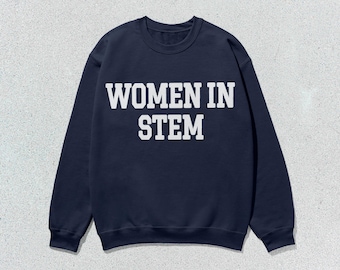 Bluza damska STEM, sweter z okrągłym dekoltem, unisex