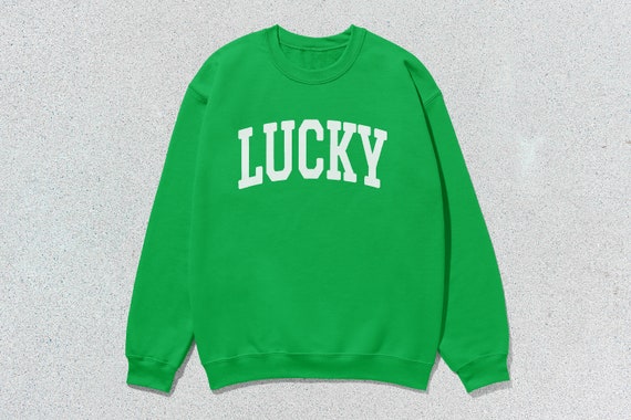 Lucky Sweatshirt Collegiate Crewneck Sweater Unisex Etsy