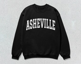 Asheville Sweatshirt Collegiate Crewneck Sweater Unisex