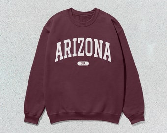 Arizona Sweatshirt USA Collegiate Crewneck Sweater Unisex