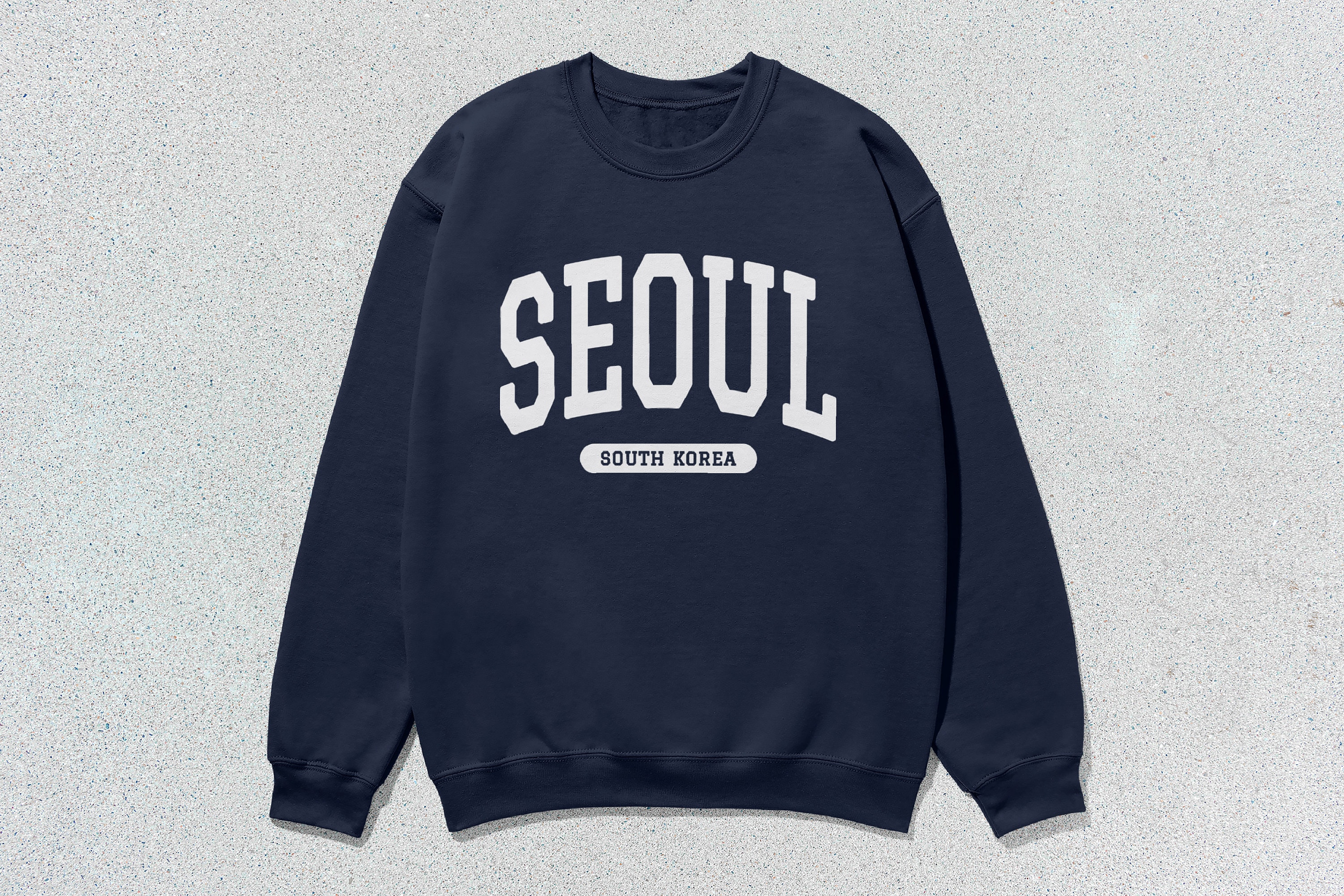 Seoul Sweatshirt South Korea Collegiate Crewneck Sweater