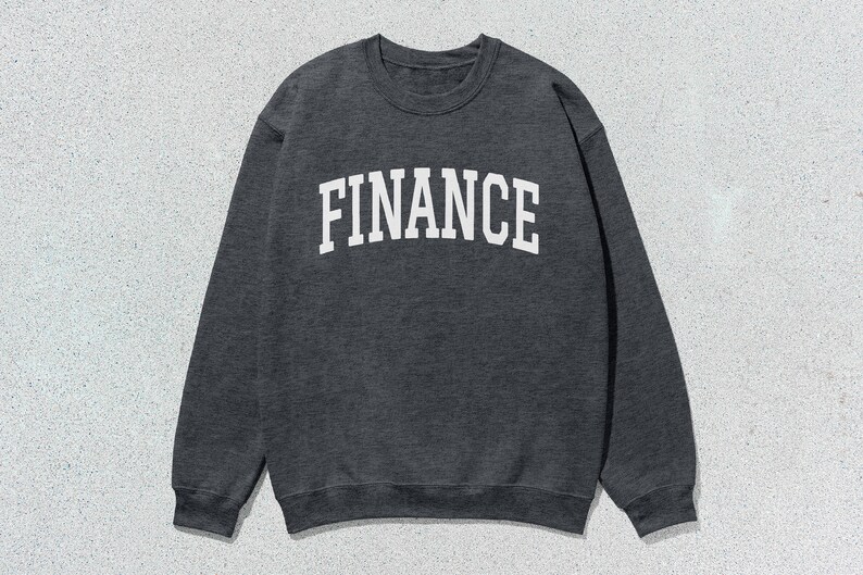 Finance Sweatshirt Collegiate Crewneck Sweater Unisex image 6