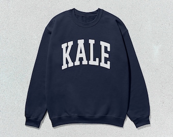 Kale Sweatshirt Collegiate Crewneck Sweater Unisex